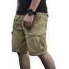 2025 Summer Men's Multi-Pocket Cargo Shorts - Trendy Japanese Style, Versatile Mid-Length Casual Outerwear