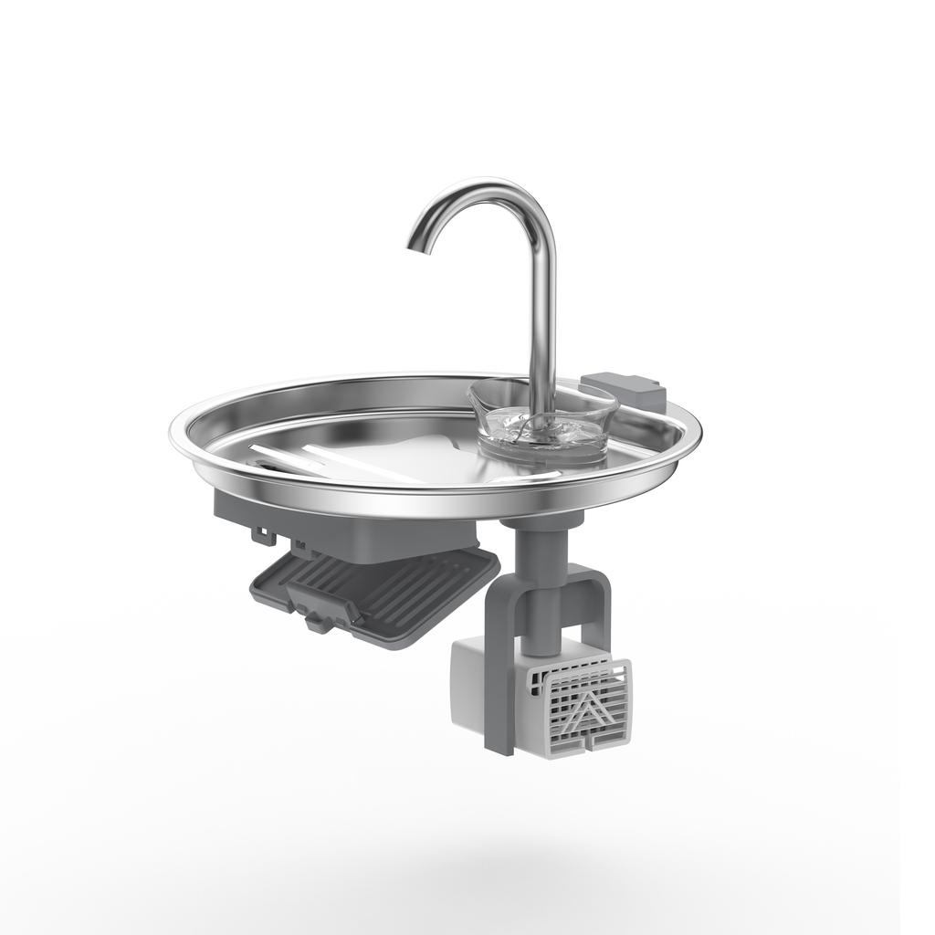 Pet Water Fountain 2.2L 304 Stainless Steel with Automatic Water Flow Pet Water Dispenser for Dog and Cat Drinking Water