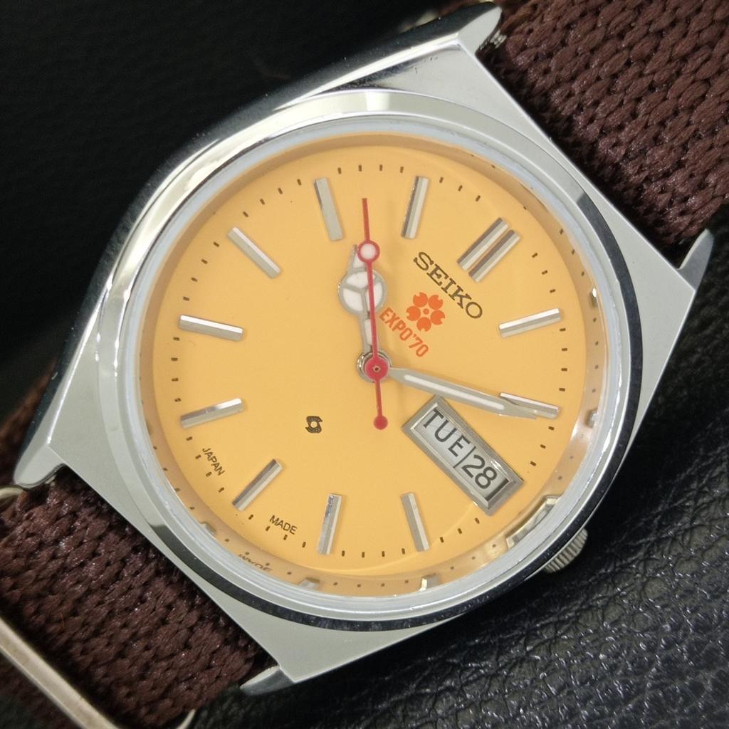 

JAPAN VINTAGE REFURBISHED SEIKO EXPO 70 AUTOMATIC 6309A MENS WATCH a441846-1 Sk-a441846