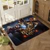 1pc B-Baldurs Gate 3 Creative Pattern Hanging Absorbent Non-Slip Floor Mat Flannel Rug Bedroom Living Room Door Mat Home Decor
