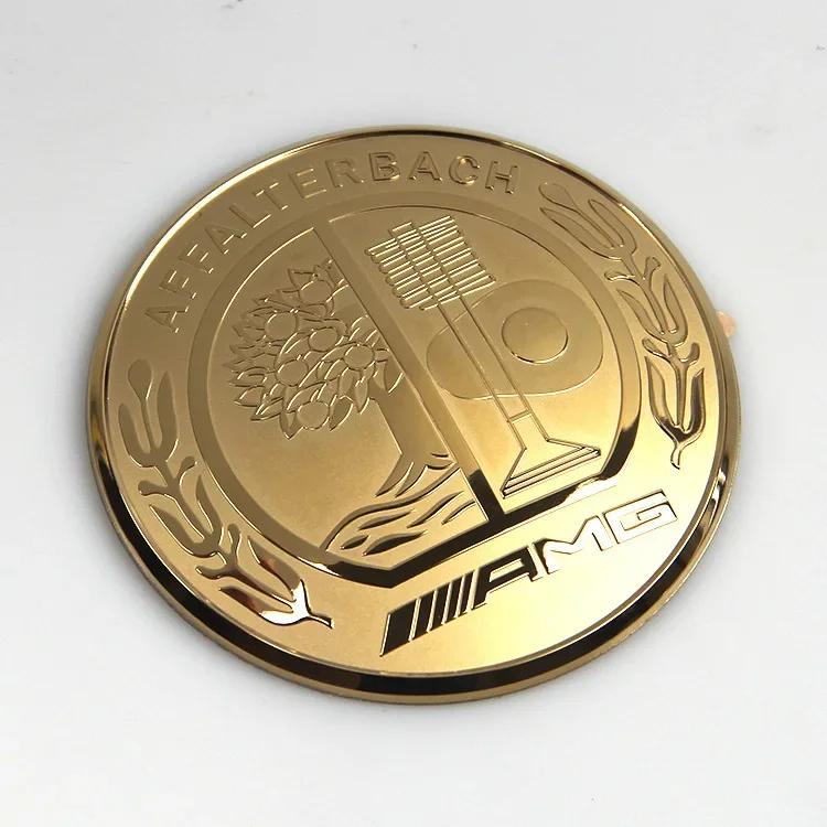 Car Sticker Hot For Benz 52mm 57mm Solid 3d & Flat Star Apple Tree Badge Nickle Car Emblem for Mercedes Benz AMG Steering Wheel