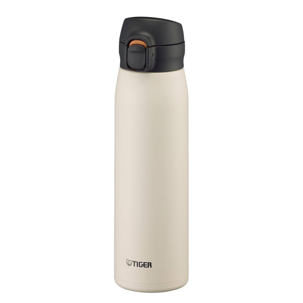 Integrated packingDishwasher safe Tiger Magic Bottle 600ml One-push Stainless Steel Insulated Lightweight Easy Drink Clean BPA-free White MKR-W60NW