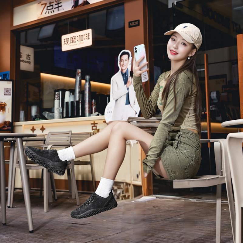 MCTIN Men Sneakers Unisex Fashionable Wide Barefoot Shoes Women Outdoor Off-road Hiking Shoes Lightweight Breathable Walking Shoes