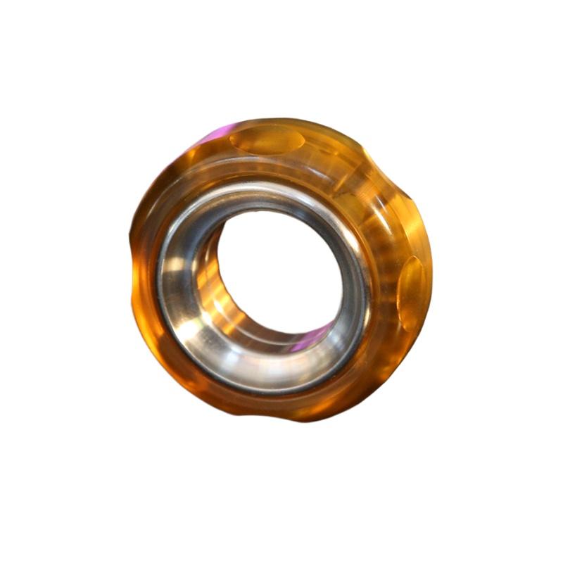 PEI Haptic Fidget Yüzük Mekanik Tıkırtılı Spinner Yetişkinler İçin Kaygı Giderici Paslanmaz Çelik ve PEI EDC Parmak Ucu Oyuncak