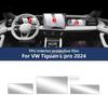 För Volkswagen Tiguan L Pro VW 2024-2025 Bilinteriör Mittkonsol Genomskinlig TPU Skyddsfilm Repskyddande Klistermärke