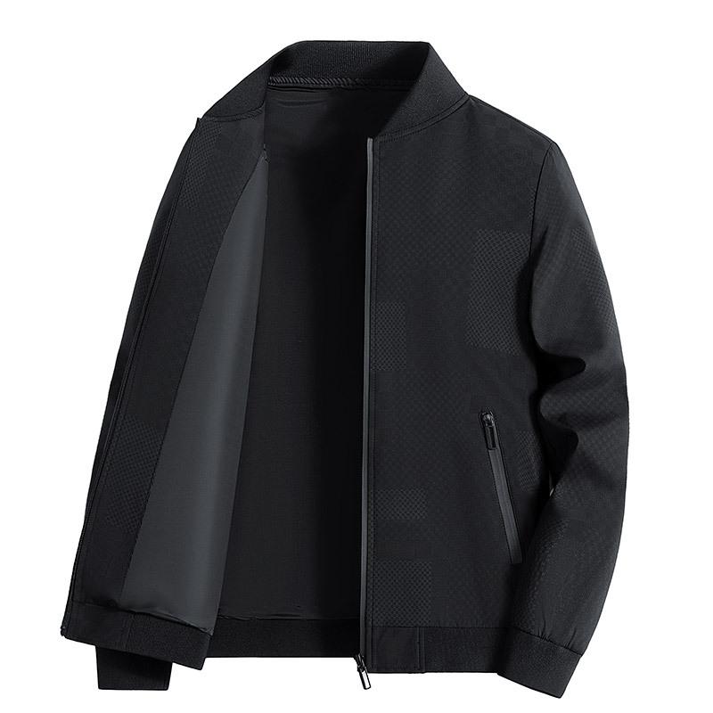 Jacket Men's Spring and Autumn New Style Lapel Business Casual Tops Loose Large Size Fat Jacket for Men