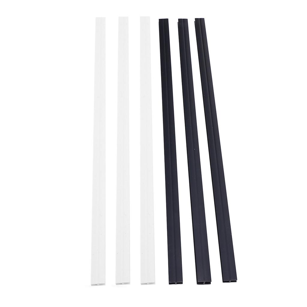 Coffee Pod Holder Wall Mount Under Cabinets Vertically Horizontally Storage Strips PVC 3 Black + 3 White