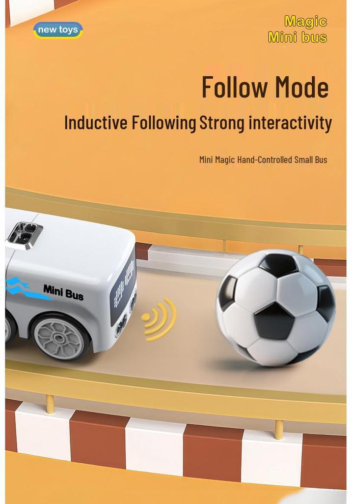 Smart Gesture-Controlled Mini Bus: Automatic Obstacle Avoidance & Line Following Desktop Toy Car