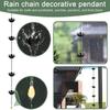 Gutter Rain Chain Adjustable Divert Water Rain Chain Cup Outdoor Metal Replacement Lotus Shape Rain Catcher Chain