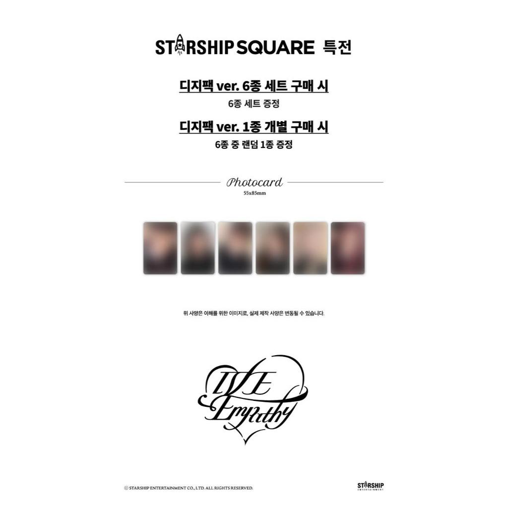 [Pre-order] IVE - IVE EMPATHY / 3rd EP Album (Digipack Ver.)