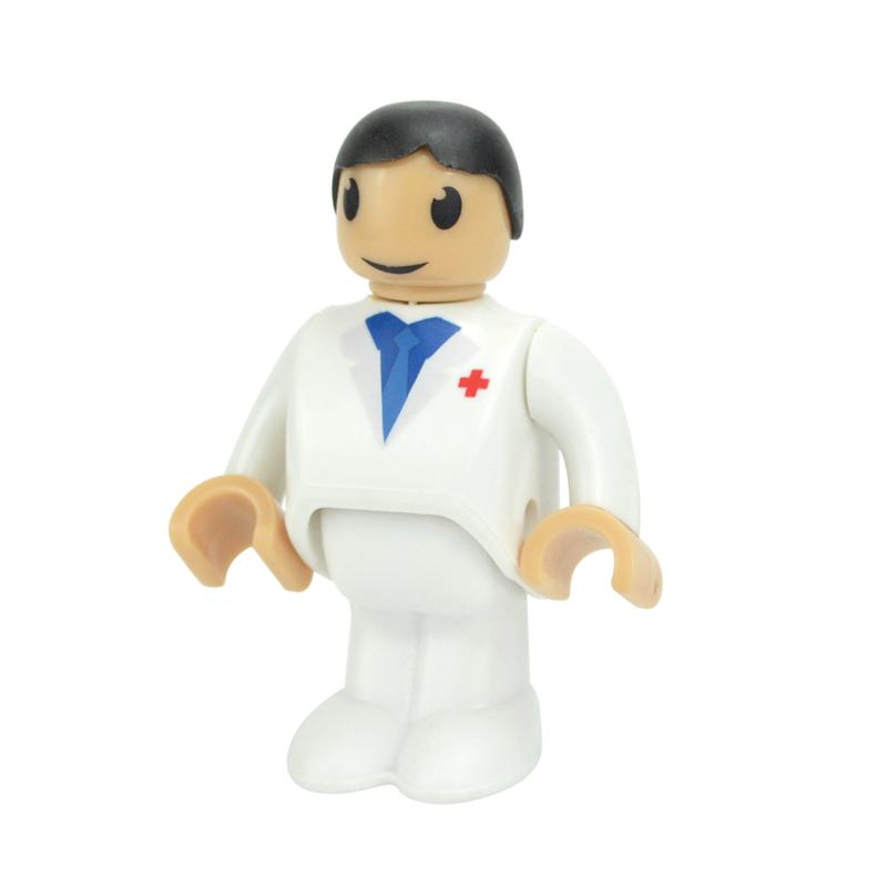 MOC Alle Arten von kleinen Mann Puppenmodellfiguren Zugcharakter Eisenbahnzubehör Bildungsgeschenk Kind für Biro Holzbahnspielzeug