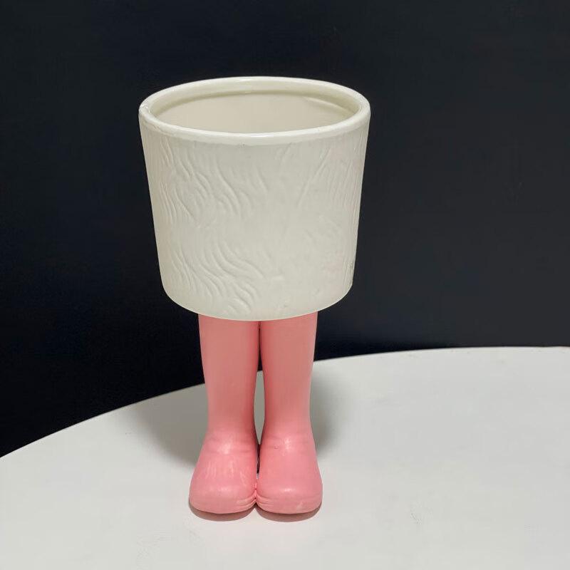 ChaoSihui Hand-Painted Ceramic Boot Flower Pot