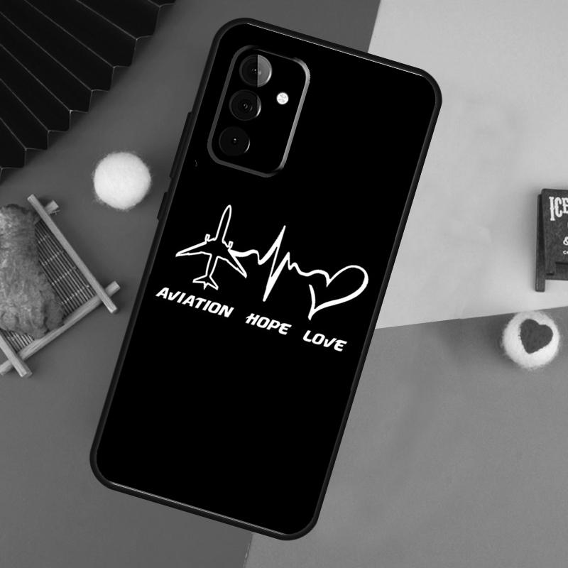 aircraft Airplane fly travel Case For Samsung Galaxy A14 A34 A54 A55 A35 A15 A73 A53 A33 A23 A13 A12 A32 A52 A51 Cover