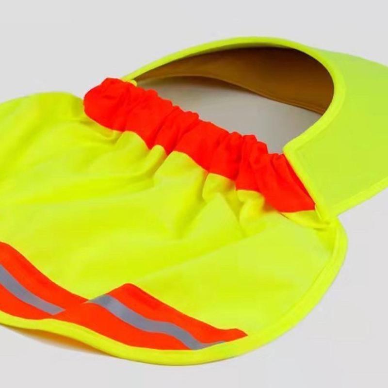 Reflekterande Mesh Reflekterande Keps Andningsbar Anti-Uv Strandhatt Nackskyddssjal Universell Solskyddshatt Säkerhetshjälmar