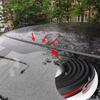 Windshield Molle Replacement Rubber Car Front Rear Window Gap Dirt Prevention Soundproof Rubber Rubber Windshield Rubber Seal Strip 1.7m