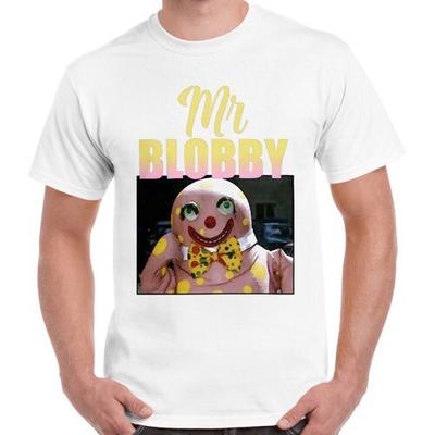 T-shirt Unisex Divertente Anni '90 Retro Vintage Omaggio a Mr Blobby Uomo Donna 2879