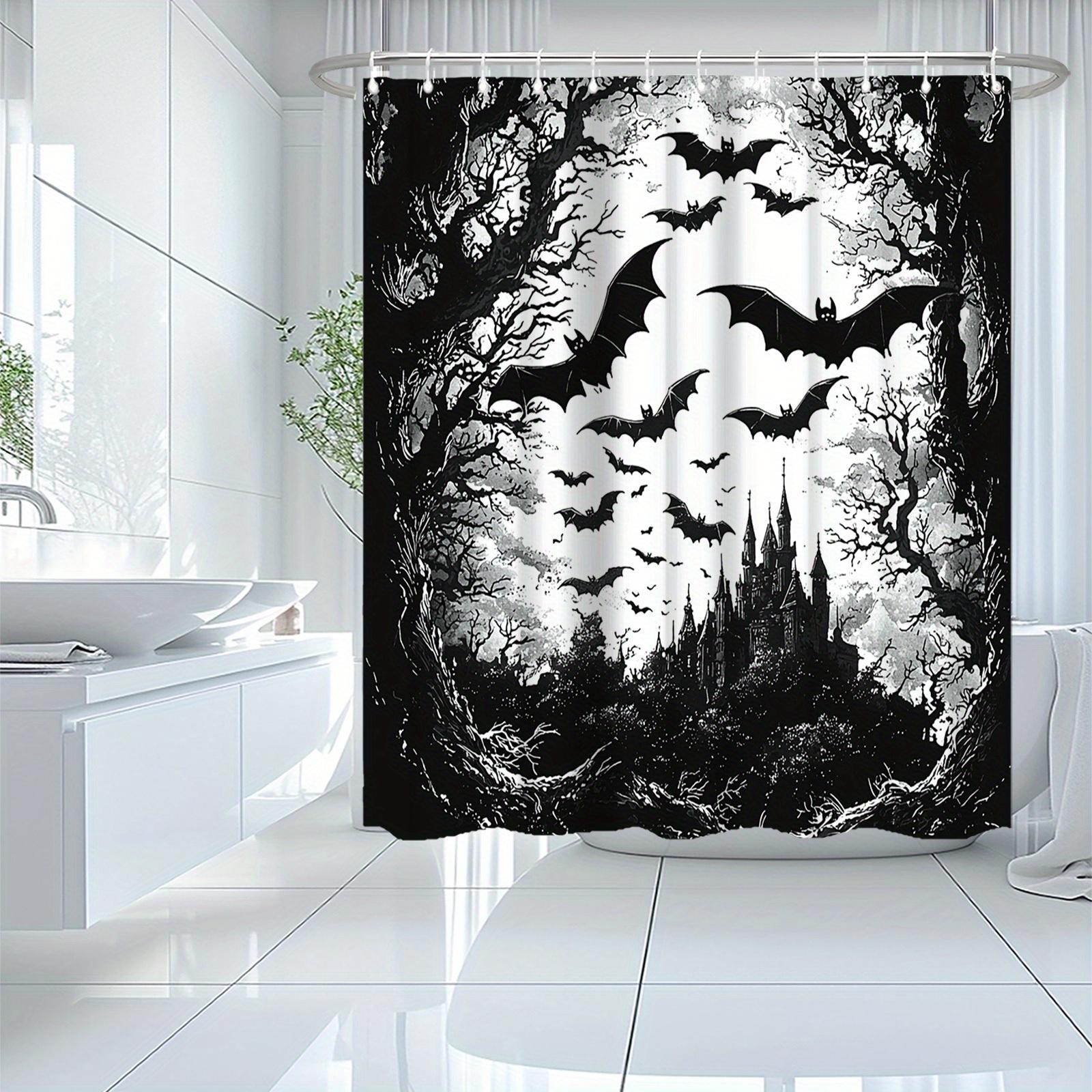 

Gothic Enchantment Wall Tapestry for Spooky Home Decor, Featuring a Hauntingly Beautiful Scene of an Ancient Castle Surrounded W90XH180cm
