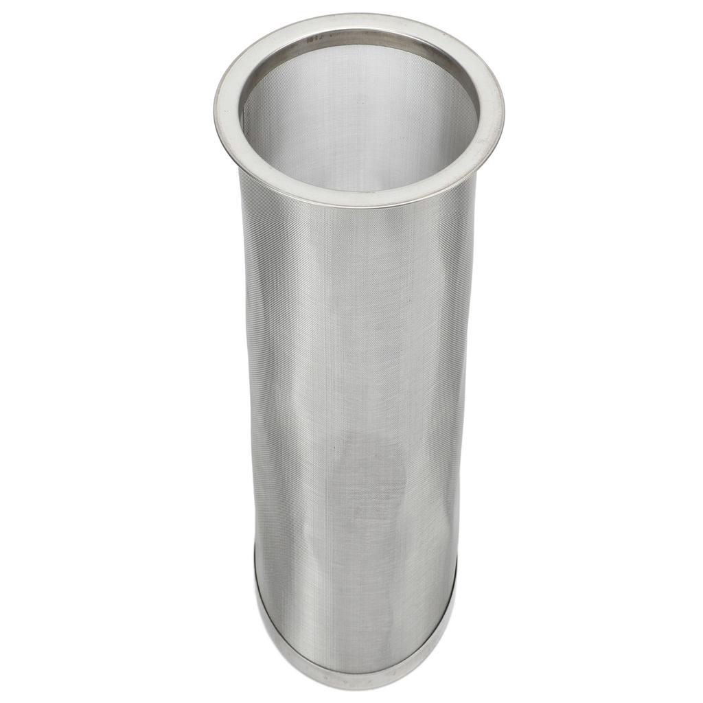 Cold Brew Coffee Filter Stainless Steel Reusable Wide Mouth Mesh Cylindrical Filter with White Gasket for Tea