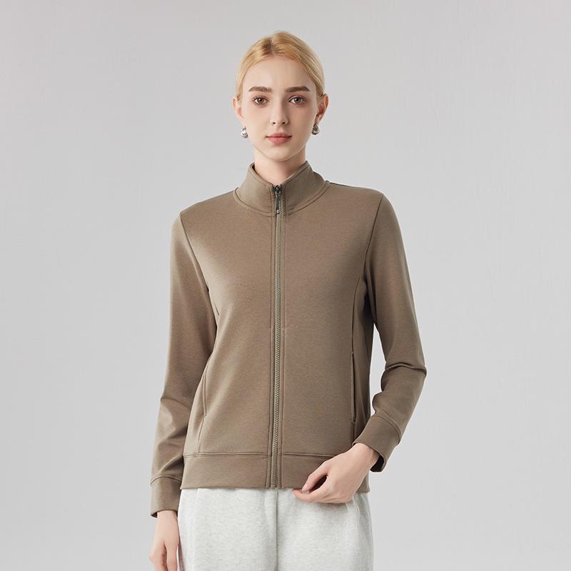 Women's Canary Jacket: Autumn/Winter Casual Cardigan, Stand-Up Collar, Windproof, Thickened, Warm Sports Top.