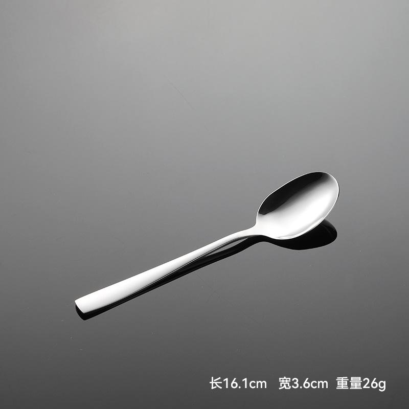 Sada příborů 410 nerezová ocel C007 čtvercová rukojeť západní jídlo nůž, vidlička a lžíce nádobí 5 hlavních částí zrcadlově leštěné hotel