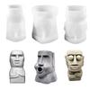New Stone Man Candle Mold DIY Plaster Ornament Cake Mold Rock Figure Resin Silicone Mold Candle Making Kit Silicon Molds