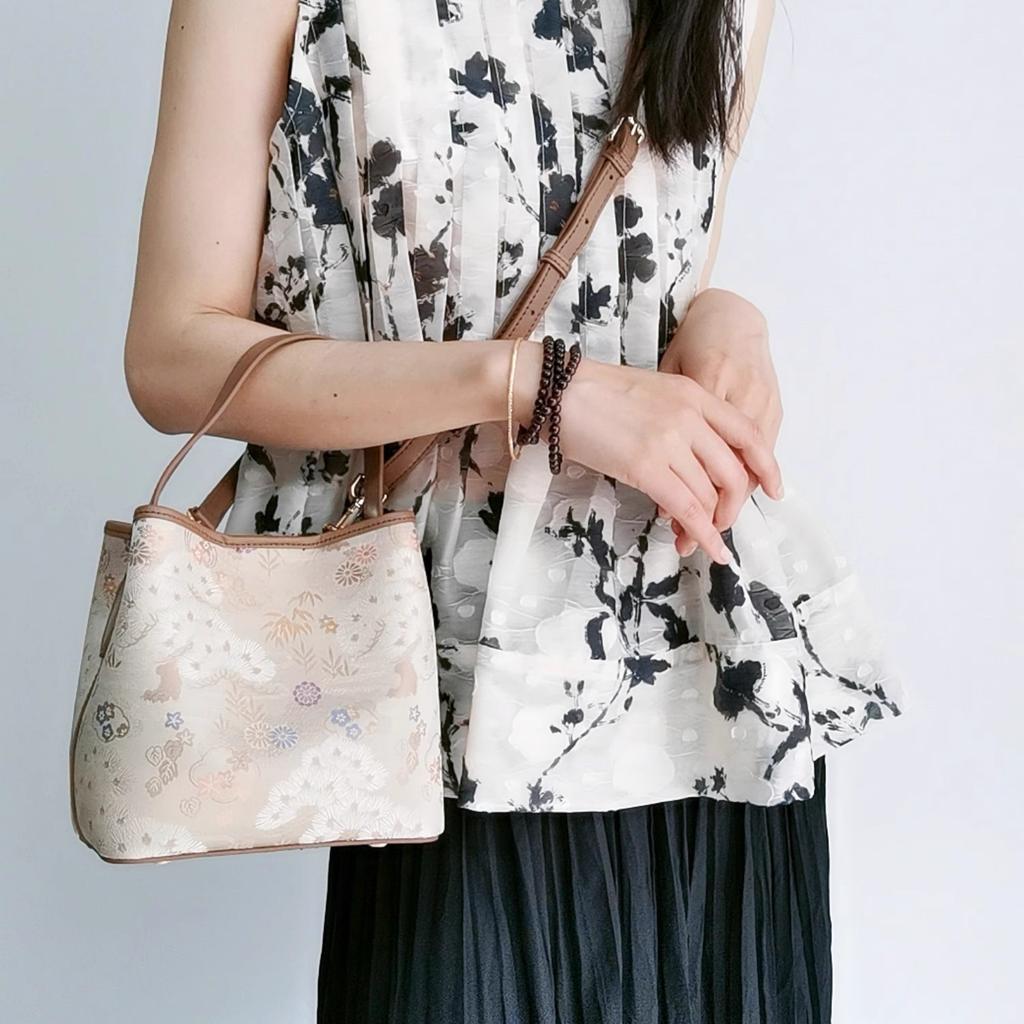 Bucket Bag Song Jinxin Chinese Style Cheongsam With Hanfu Early Spring Soft Leather Bag Shoulder Crossbody Lunch Box Bag