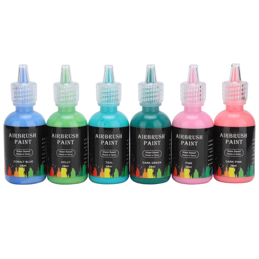 12-Farben-Tintenfarbe, flüssig, DIY, Airbrush-Farbe, Kunsttinte für Auto, Handwerk, Fliesen, Felsen, 348 ml