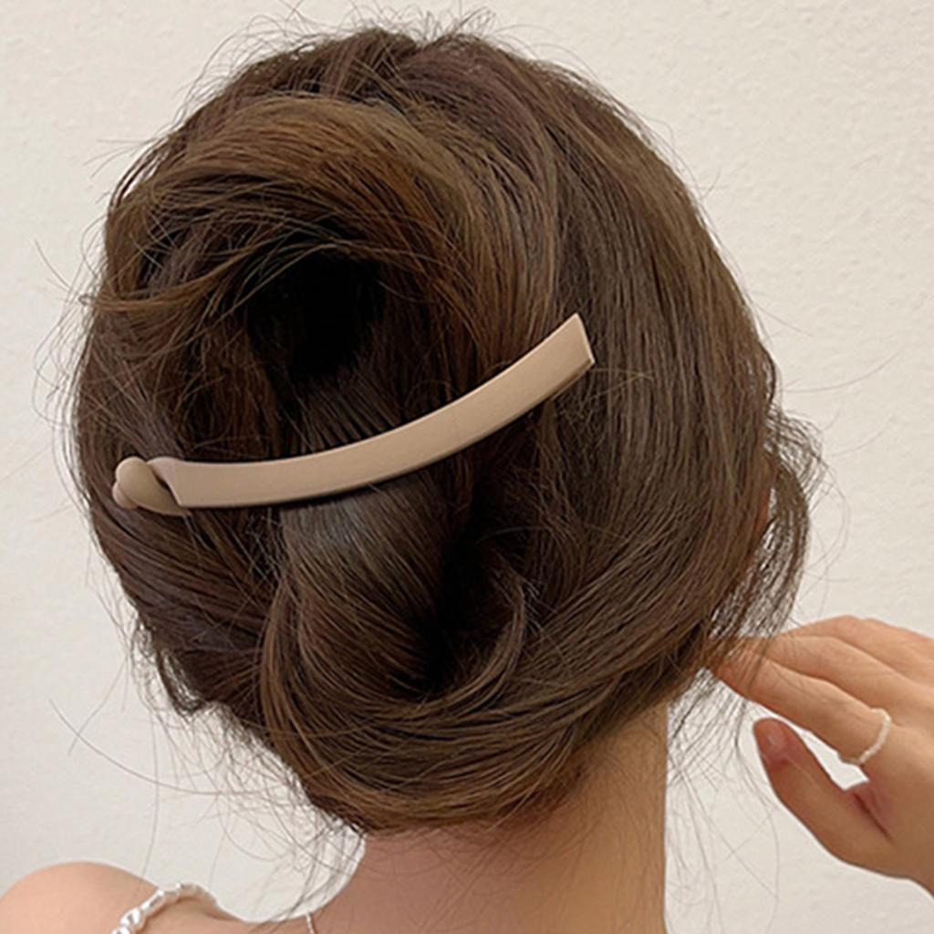 Matte Finish Banana Hair Clip for Women and Girls Strong Hold Ponytail Bun Clamps Portable Hair Styling Accessories