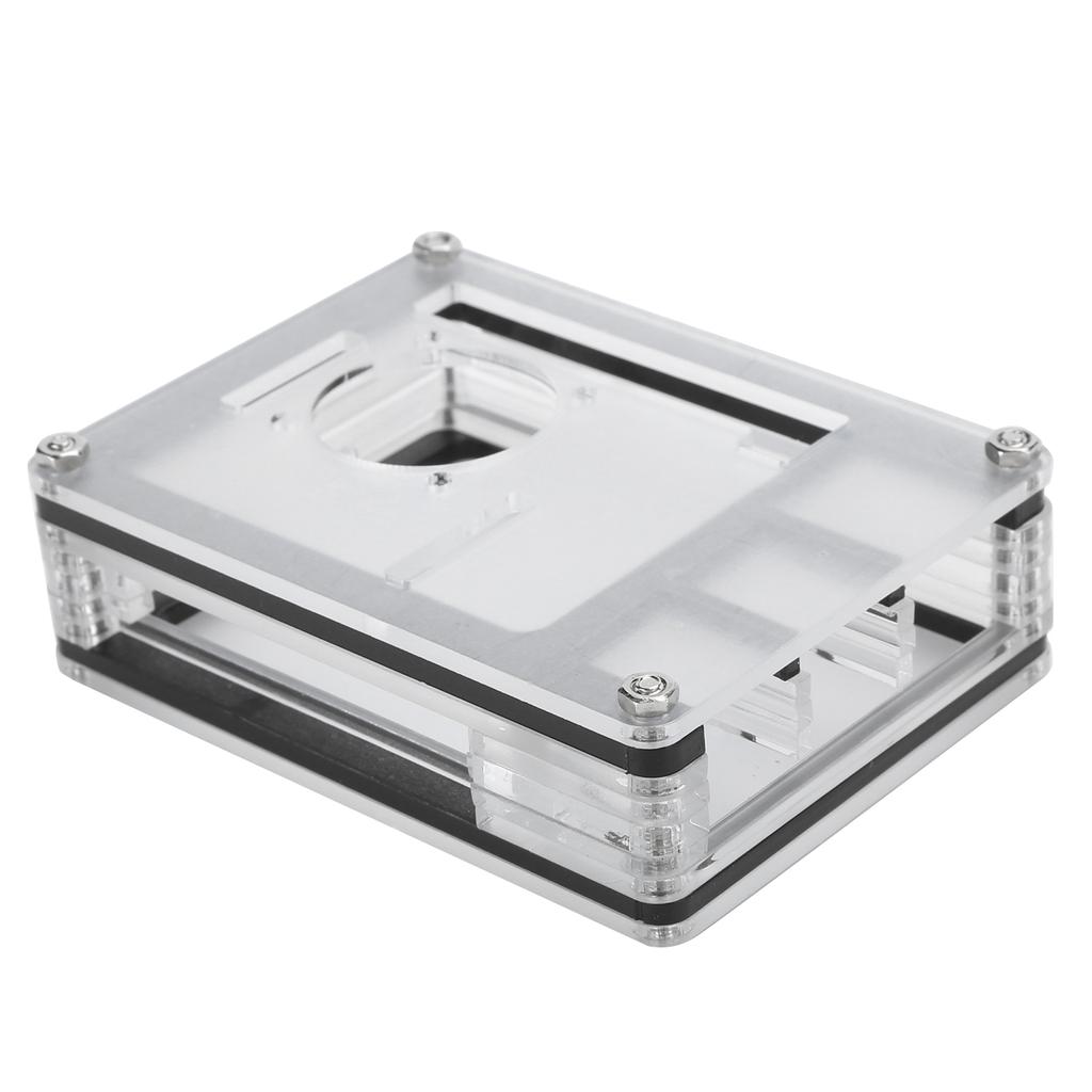 9 Layers Acrylic Case Kit with Cooling Fan and Mesh Cover for Raspberry Pi 4 Model B#1