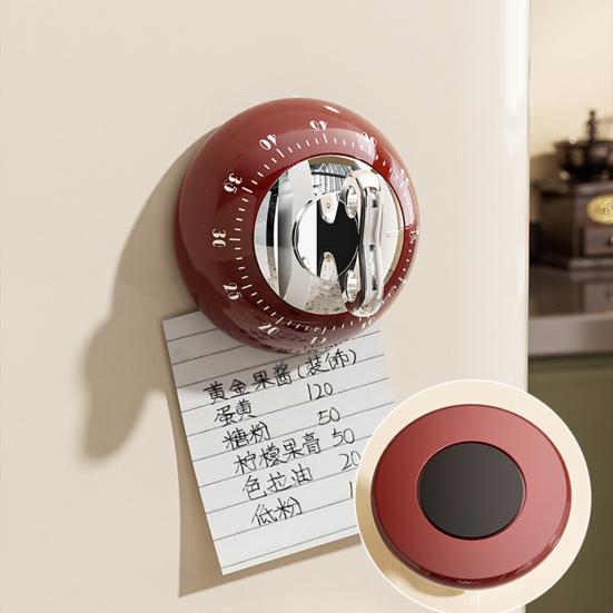 Mechanical Kitchen Timer Adjustable Countdown Timer with Precise Seconds And Minutes No Batteries Needed Magnetic Back Loud Ringing Alert for Cooking