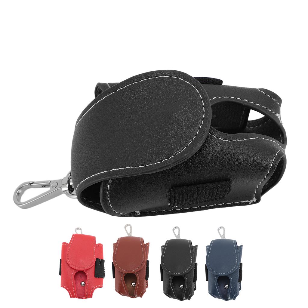 Club Ball Waist Bag PU Leather Water Resistant Portable Ample Space Stylish Club Ball Storage Pouch 