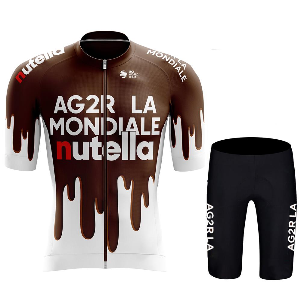 

2026 Ag2r Cycling Bib Bike Man Tricuta Costume Men s Mtb Maillot Shorts Jacket Jersey Uniform Pants Outfit 2026 Gel Summer Clothes Asian size - XL