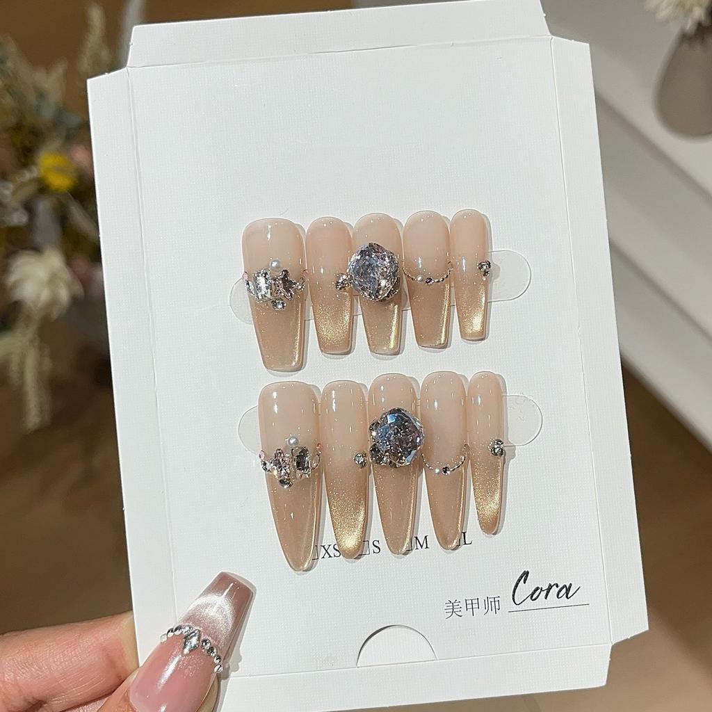 Pure Handmade Flash French Glass Bead Cat Eye K9 Patch Detachable Wearable Armor