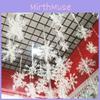 Elegant White Snowflake Christmas Tree Decoration Perfect For Holiday Party Supplies