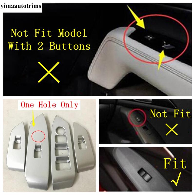 For Mazda CX-5 CX5 2017 - 2024 Car Inner Door Armrest Window Glass Lift Switch Button Panel Cover Trim ABS Interior Accessories