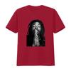 Streetwear Black White Praying Dreadlocks Rasta Unisex Portrait Print Casual T Shirt vintage Washed Comfortable Slightly Stylish