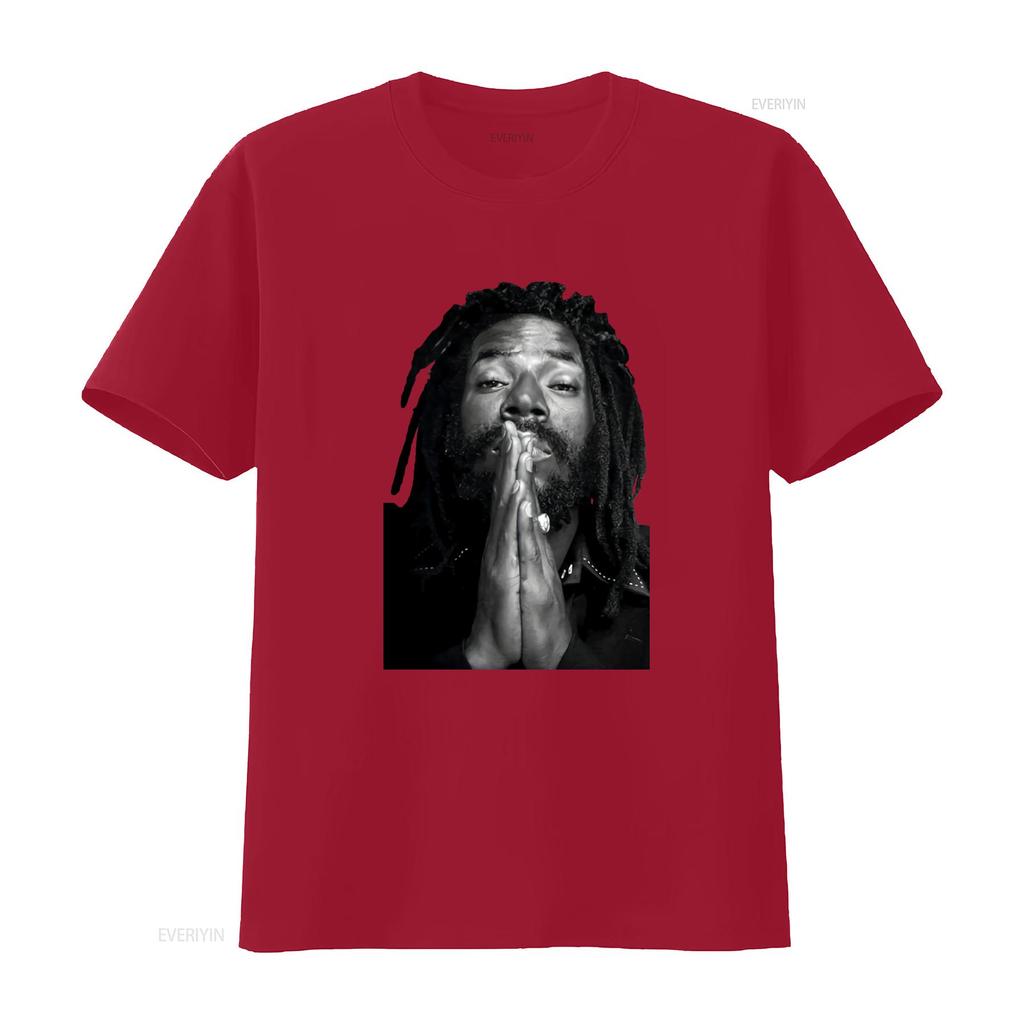 Streetwear Black White Praying Dreadlocks Rasta Unisex Portrait Print Casual T Shirt vintage Washed Comfortable Slightly Stylish