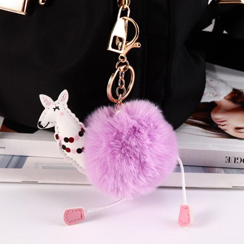 Wool Balls Lamb Keys Chain Backpack Pendant for Birthday Christmas Party Gift