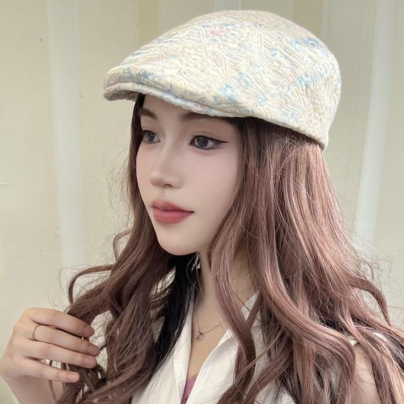 

Summer Womens Bucket Hat With Embroidered Print For Casual Beach And Sun Protection Front