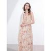 Sancai 2025 Summer Fairy Resort Lyocell Floral Spaghetti Strap Maxi Dress