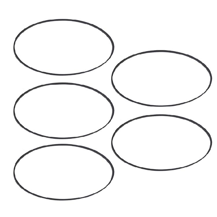5 Stück 2mm Quadratische gefaltete Gummiriemen 41-190mm Neu Sortiert Gemeinsamer Riemen