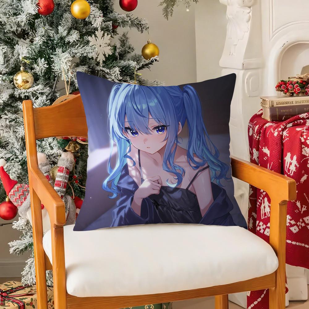 Federa Cuscino Anime HHoshimachi Suisei Setosa elegante Comfort Divano Letto Cerniera invisibile
