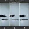 2Pcs 6.35mm 1/4" Insert Bit Adapter to 4mm Hex Shank Screwdriver Tool Bit Socket Magnetic Adapters Holder Converters