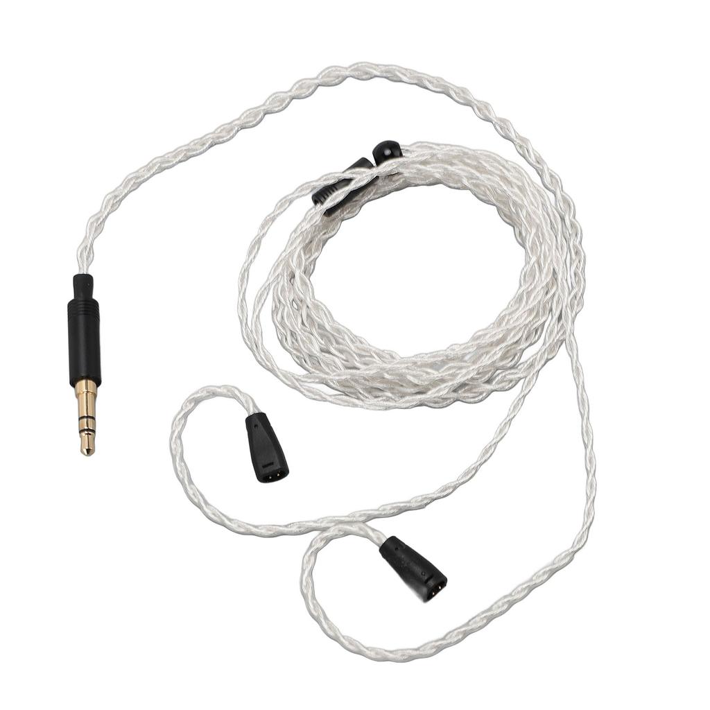 3.5mm Upgraded Earphone Cable 4 Core Silver Plated Copper Wire Gold Plated Plug Replacement Cable