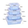 Silicone Collapsible Food Storage Containers with Lids Silicone Lunch Box Bento Box Kitchen Pantry Microwave Freezer Safe