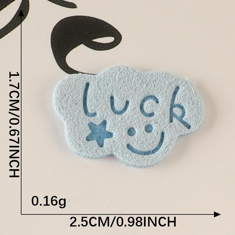 10Pcs/Bag Clothing Accessories Love Letter Leather Label Handbook Diy Embroidery Patch Printed Fabric Label Logo
