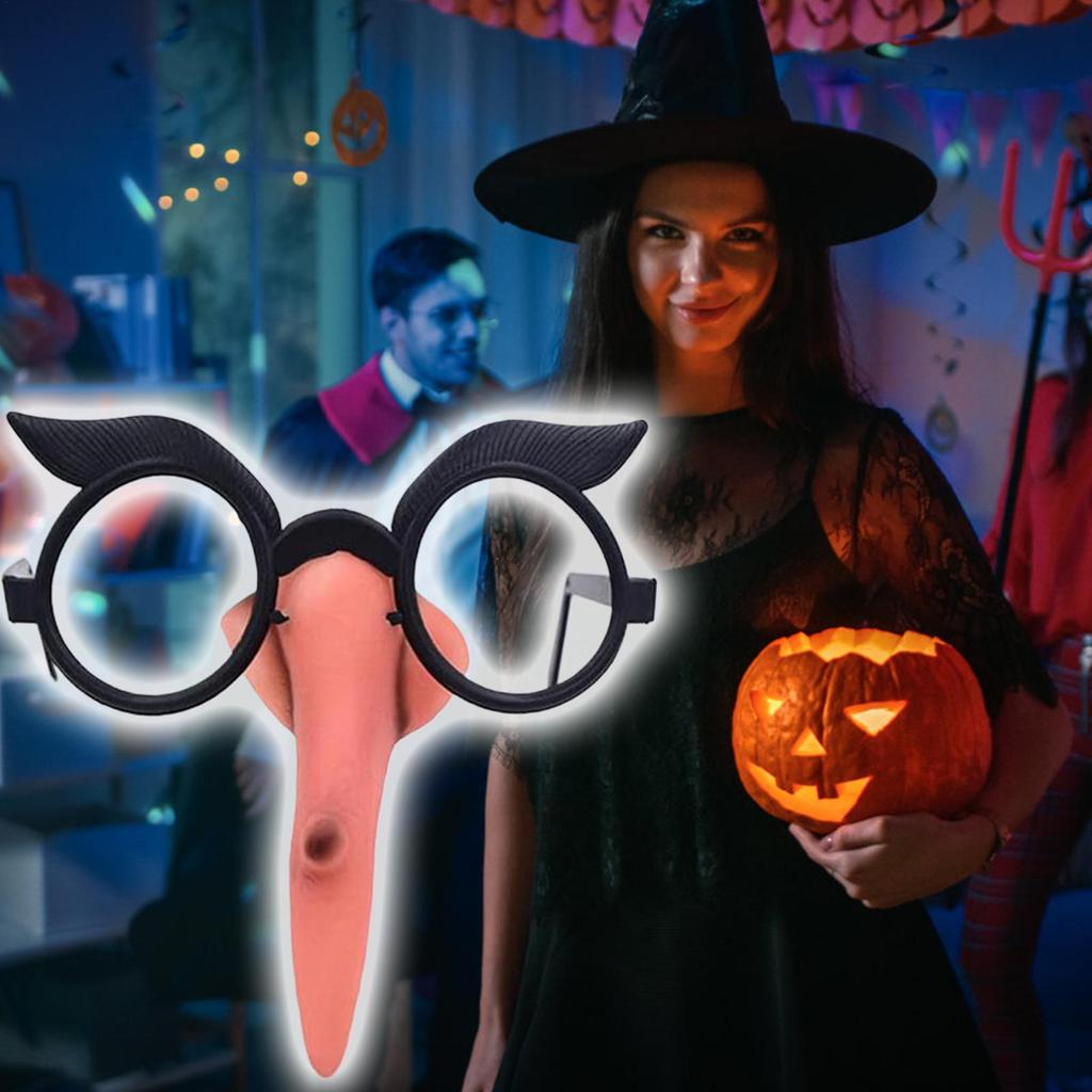 Witch Long Nose Halloween Costume Prop Nose Witch Party Cosplay Witch Nose Glasses Witch Nose Costume Props Makeup Glasses