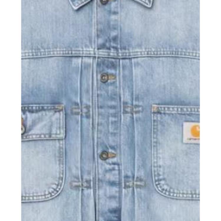 Carhartt WIP SS26 Belmar Jacket Thick Comfortable Trendy Long Sleeve Denim Jacket Unisex Jacket I036586-01-WU