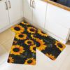 1 Stück Frühlings Sonnenblumenmuster Fußmatte Modern Küche Polyester Teppich Rutschfest Bunt Innen Teppich, Für Zuhause Badezimmer Schlafzimmer Wohnzimmer Dekor