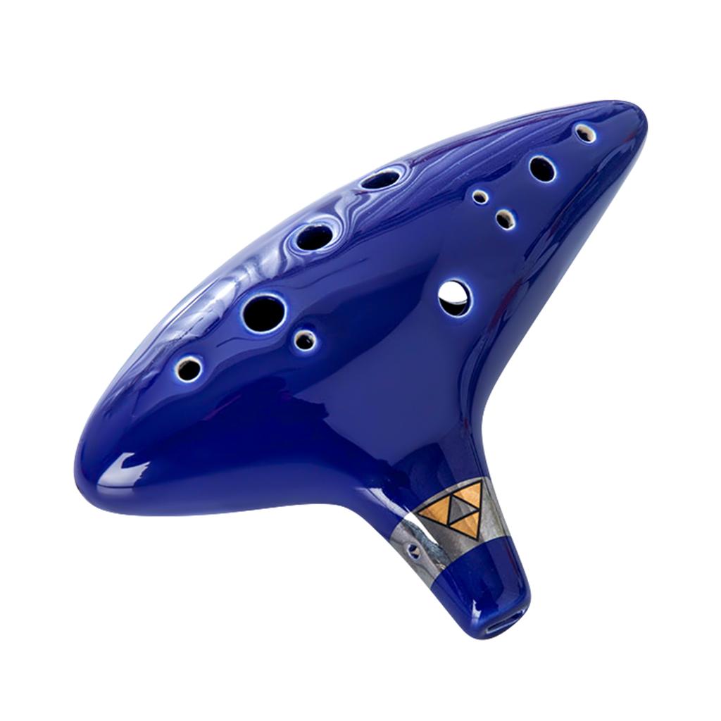 12-Loch Alto C Ocarina Tragbares Musikinstrument mit Schutztasche